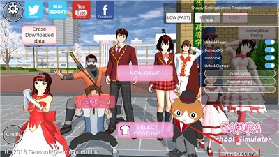 樱花校园模拟器 英文版正版无广告截图2