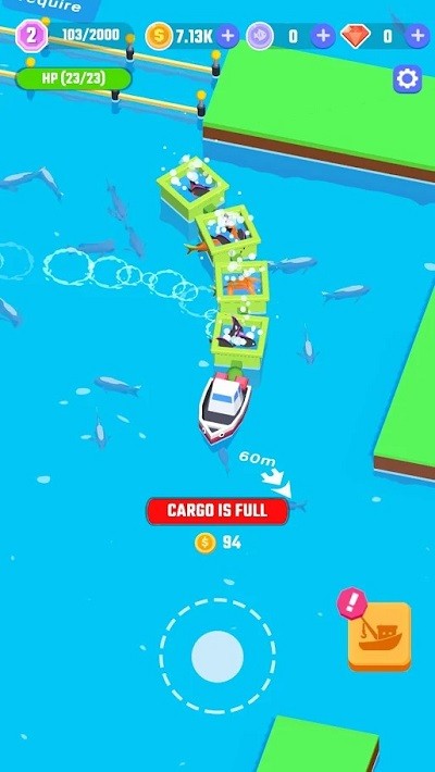 渔船打渔放置小游戏(idle fishing boat)截图3