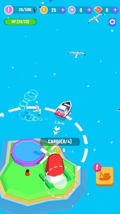 渔船打渔放置小游戏(idle fishing boat)截图1