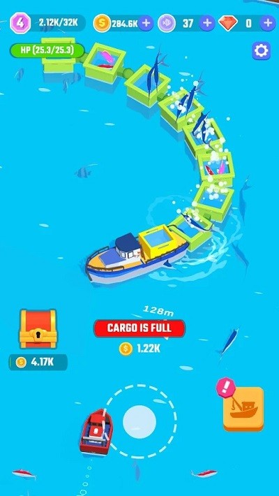渔船打渔放置小游戏(idle fishing boat)截图4
