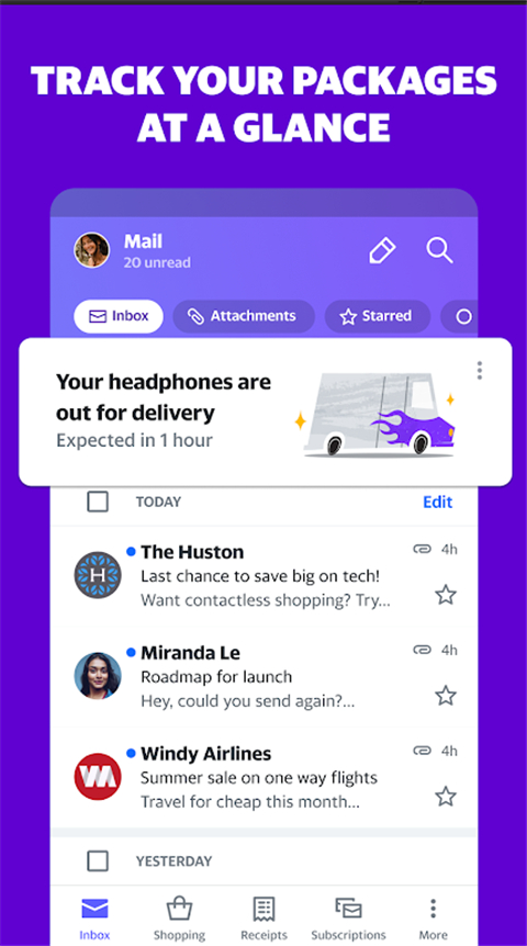 Yahoo邮箱官方版下载 - Android 办公商务邮件平台