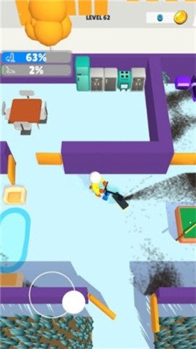 房屋清洁工游戏下载:射击闯关的休闲体验